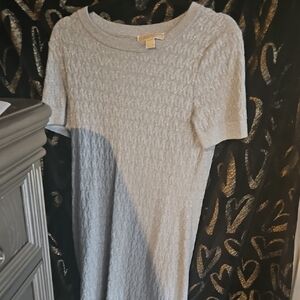 MICHAEL Michael Kors Silver Midi Dress